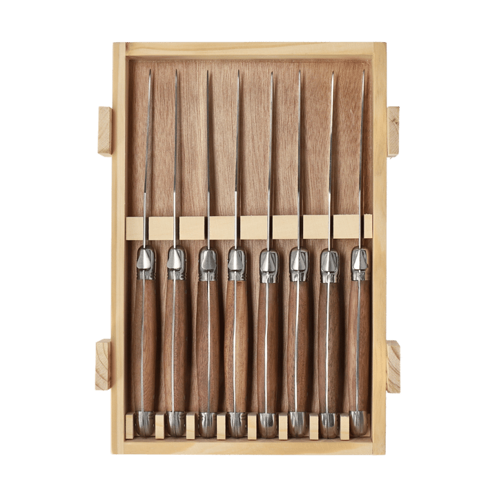 Nordwik grillkniv 8-pak, Rustfrit stål-træ Nordwik