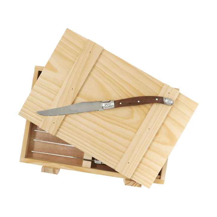 Nordwik grillkniv 8-pak, Rustfrit stål-træ Nordwik
