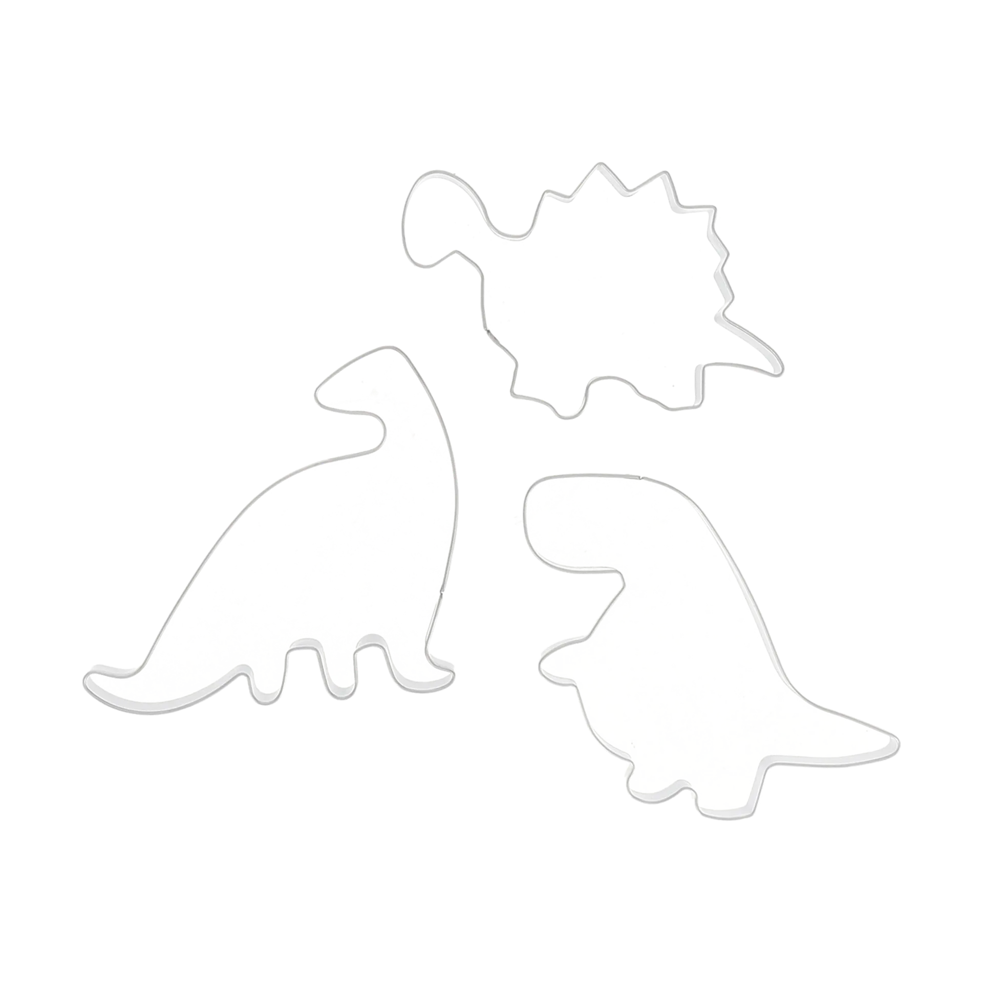 Nordwik peberkageform dinosaur 3 dele, Rustfrit stål Nordwik