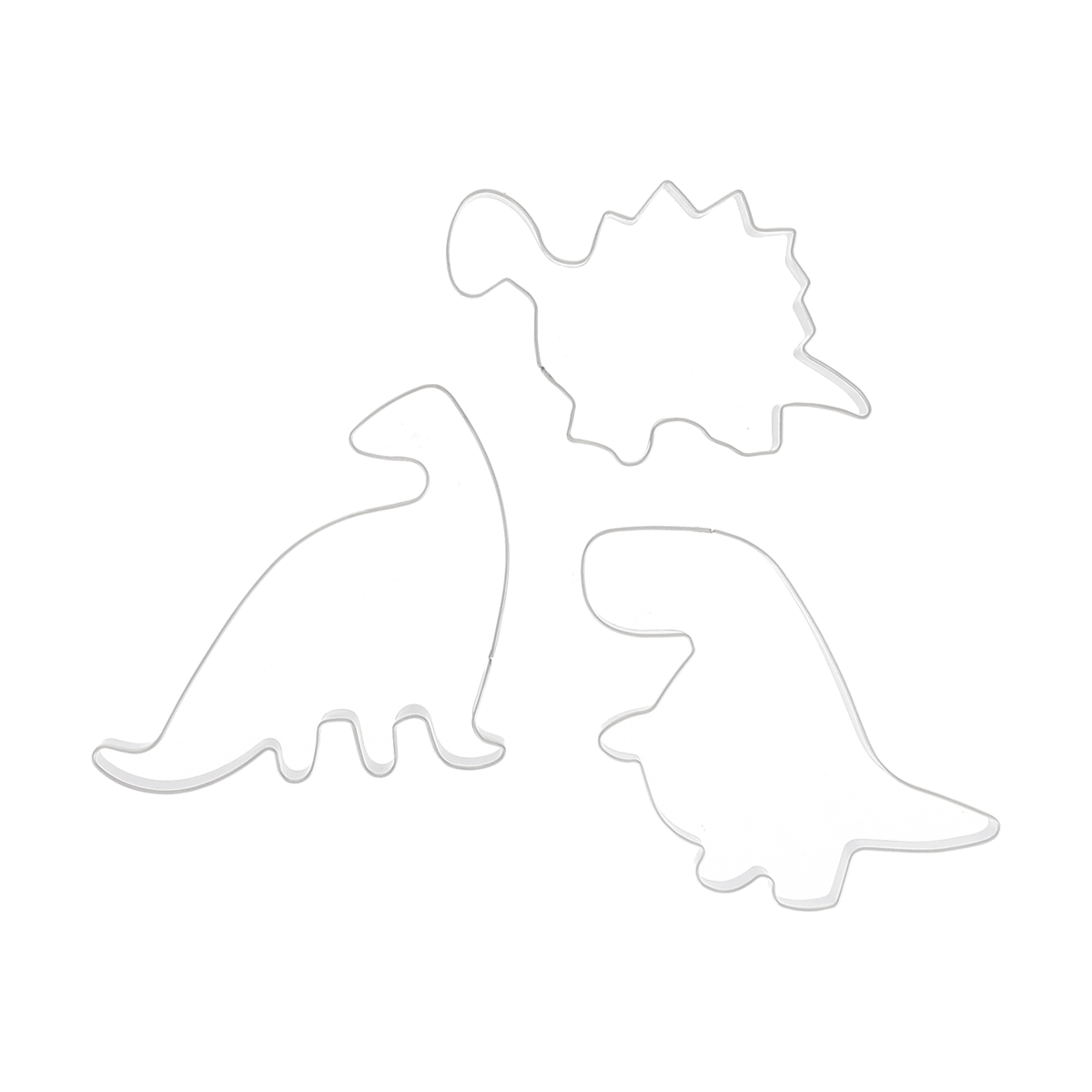 Nordwik peberkageform dinosaur 3 dele Rustfrit stål