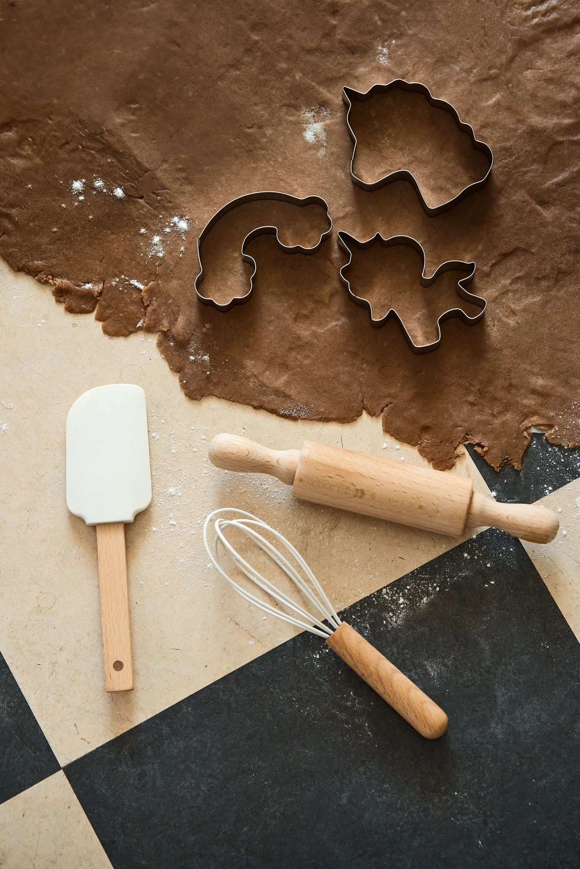 Nordwik peberkageform enhjørning 3 dele, Rustfrit stål Nordwik