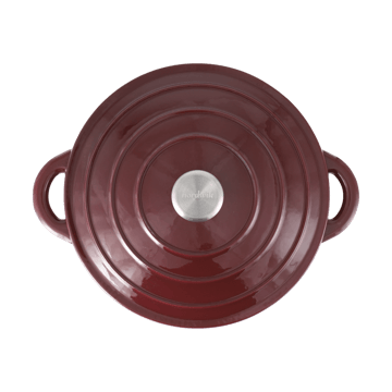 Nordwik støbejernsgryde rund 5 l - Burgundy - Nordwik