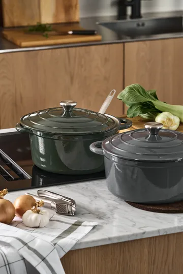 Nordwik støbejernsgryde rund 5 l - Grå - Nordwik