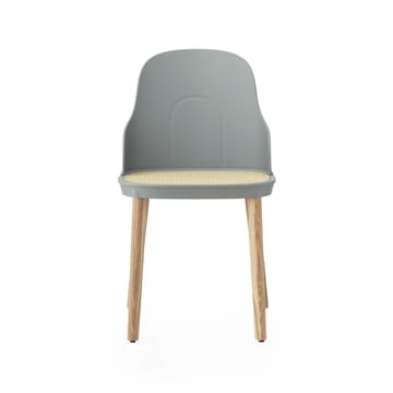 Allez molded wicker stol - Grå/Eg - Normann Copenhagen