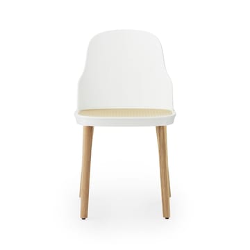 Allez molded wicker stol - Hvid/Eg - Normann Copenhagen