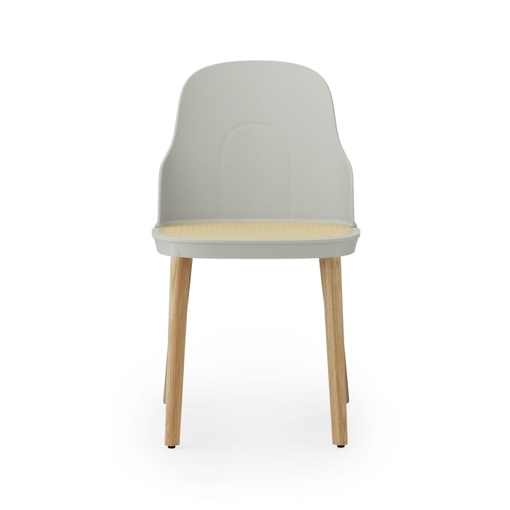Allez molded wicker stol - Warm Grey/Eg - Normann Copenhagen