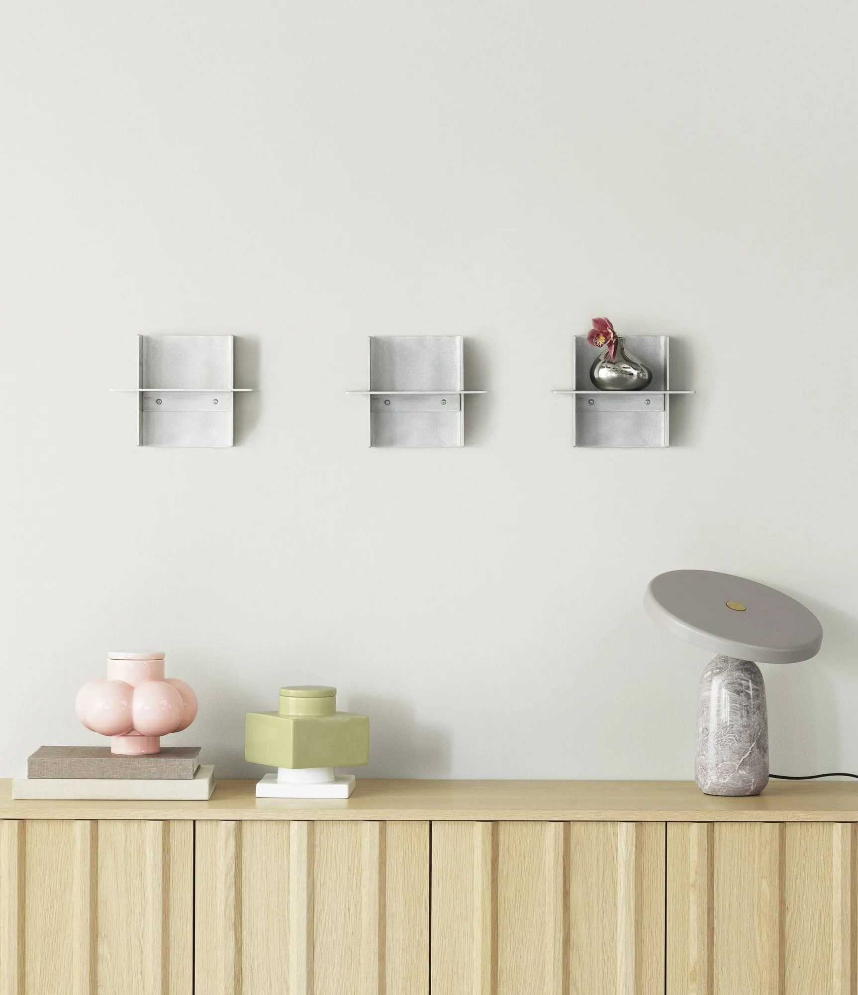 Alu Shelf hylde 25 cm, Aluminium Normann Copenhagen