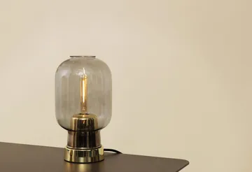 Amp bordlampe - grå-messing - Normann Copenhagen