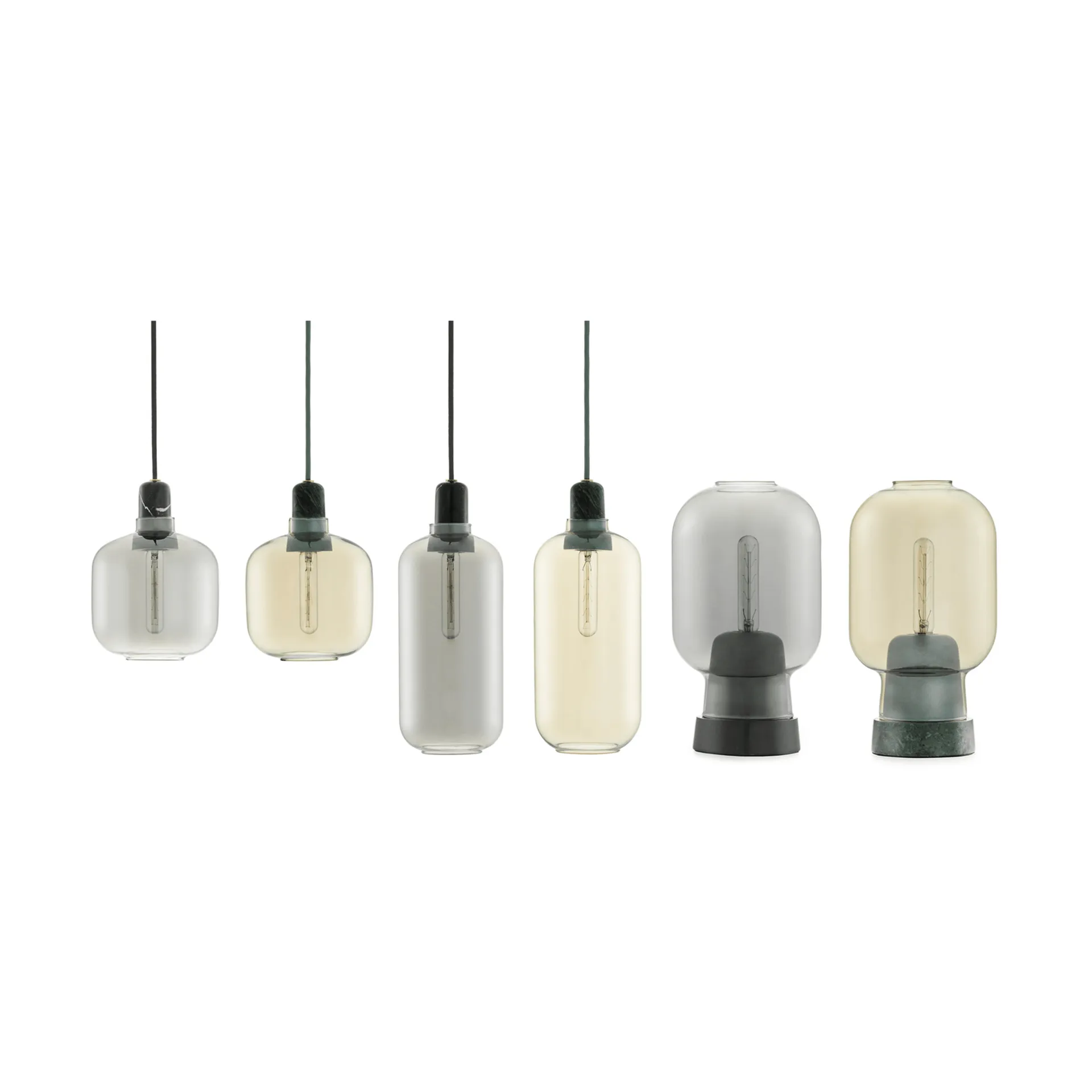 Amp lampe lille, grå-sort Normann Copenhagen