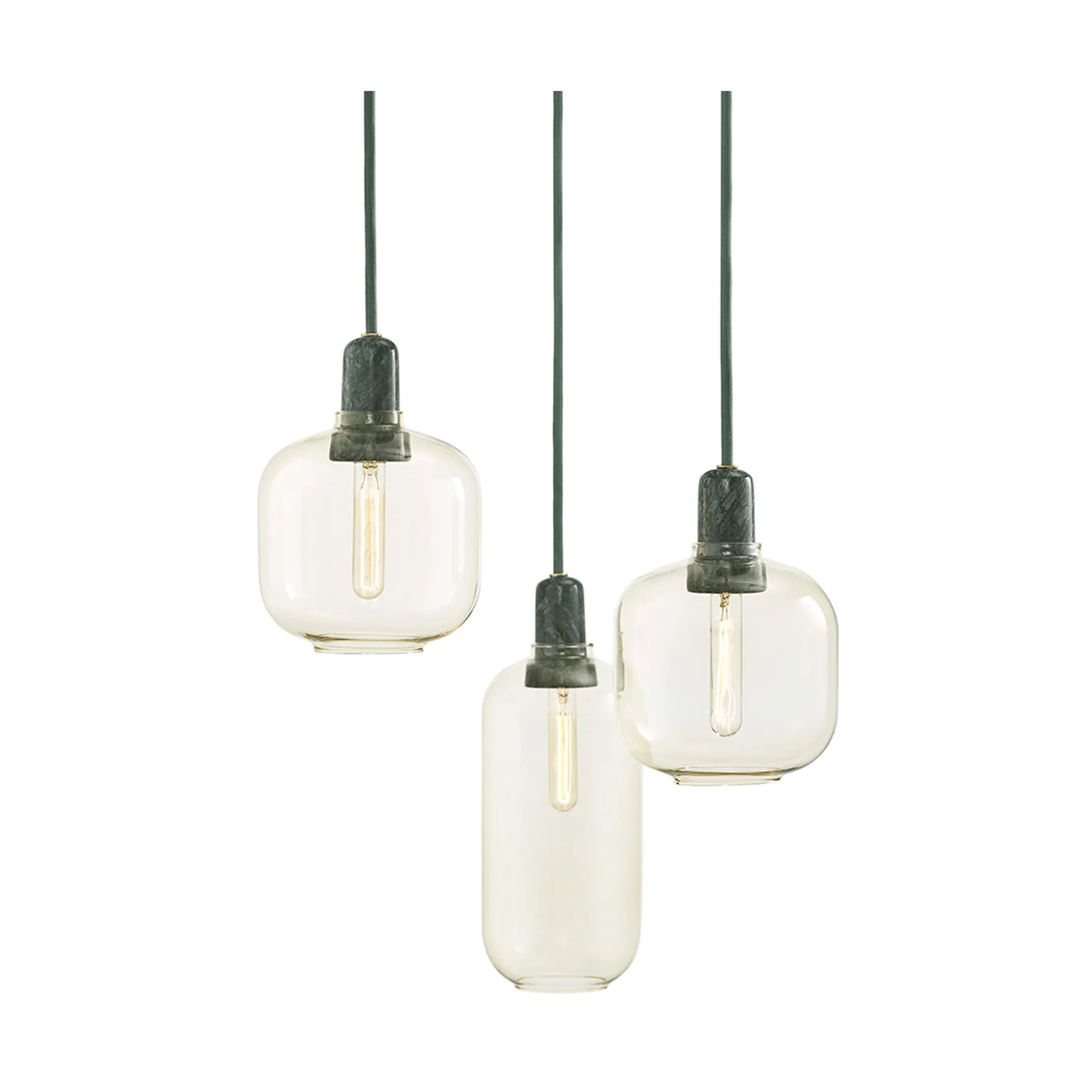 Amp lampe lille, guld-grøn Normann Copenhagen