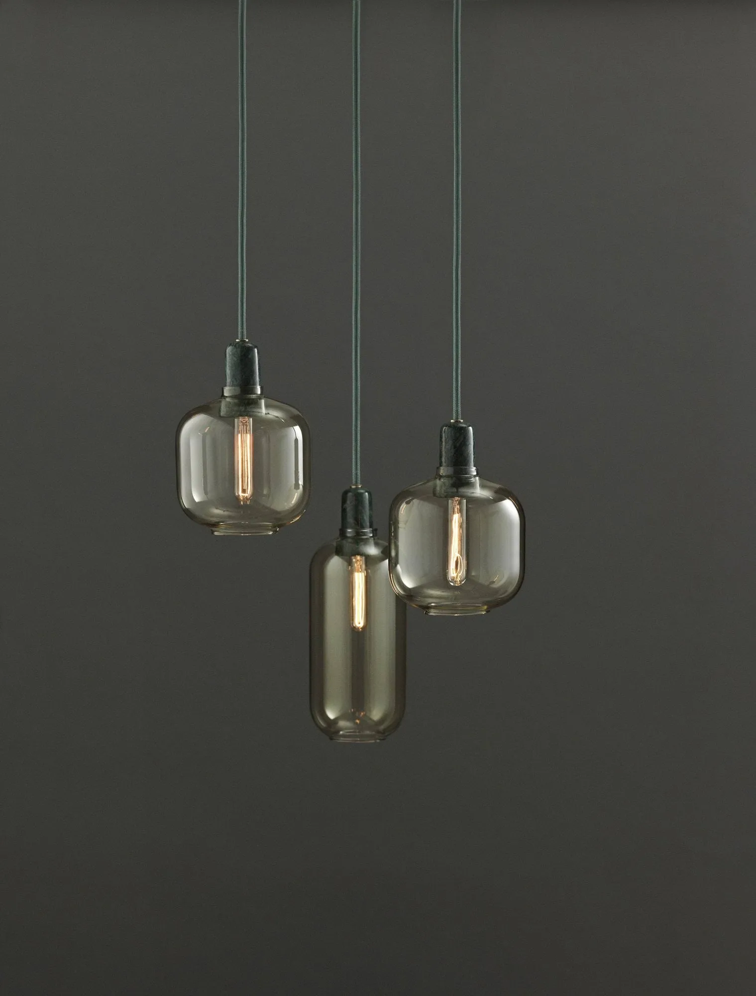 Amp lampe lille, guld-grøn Normann Copenhagen
