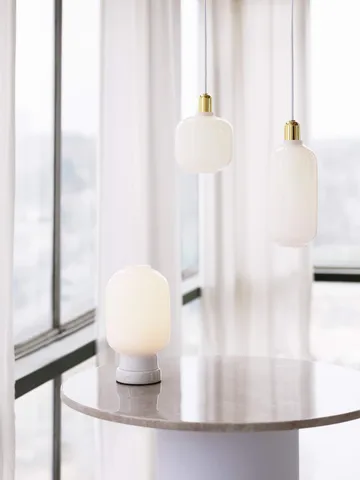 Amp lampe lille - Hvid/Messing - Normann Copenhagen