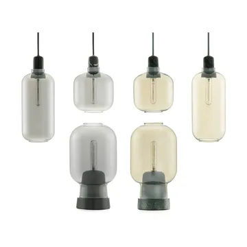 Amp lampe stor - grå-sort - Normann Copenhagen
