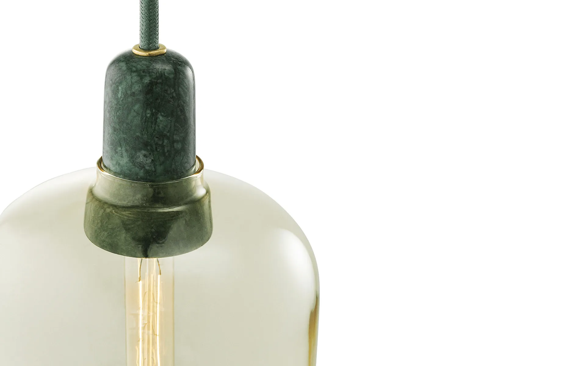 Amp lampe stor, guld-grøn Normann Copenhagen