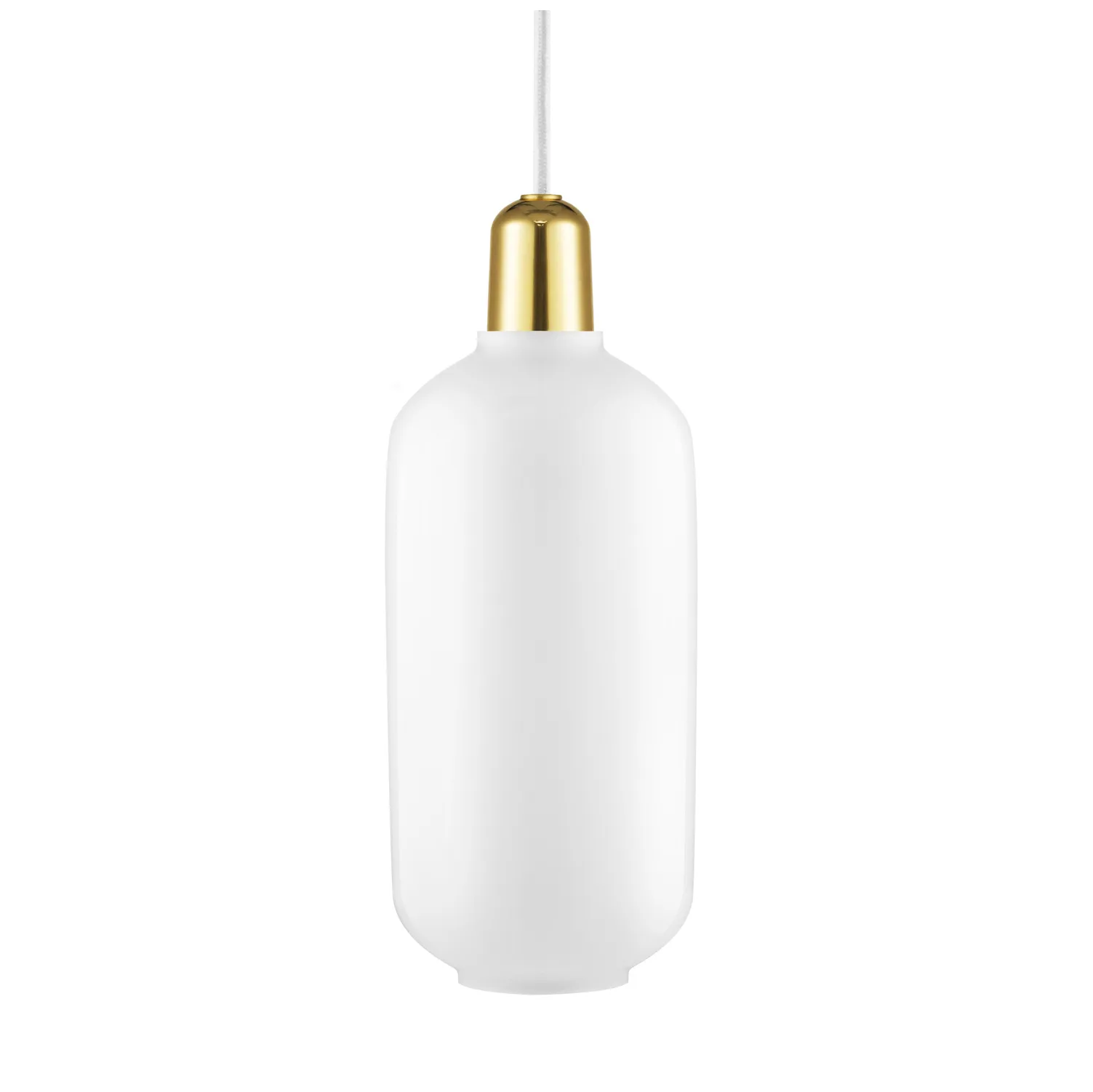 Amp lampe stor, Hvid/Messing Normann Copenhagen