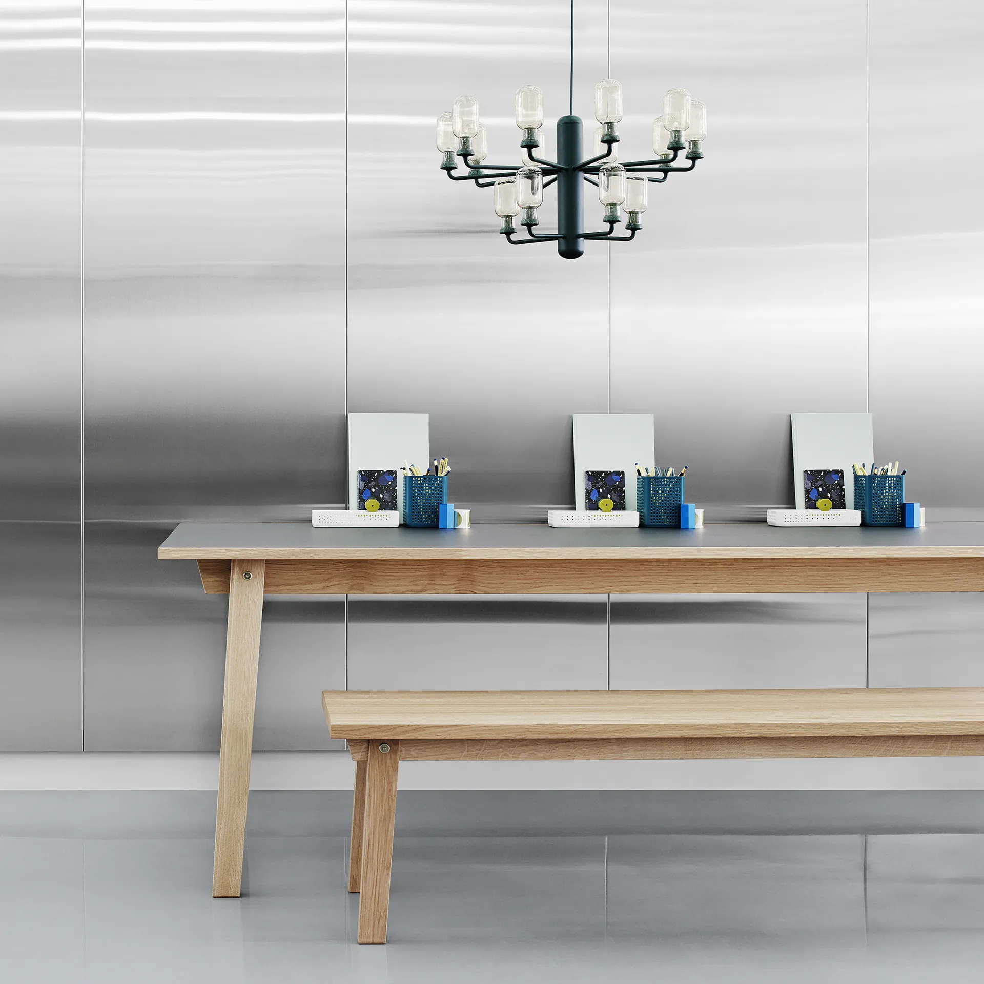 Amp lysekrone, green/gold, L Normann Copenhagen