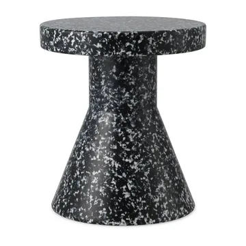 Bit Cone rund skammel - Sort/Hvid, Ø36x42 cm - Normann Copenhagen