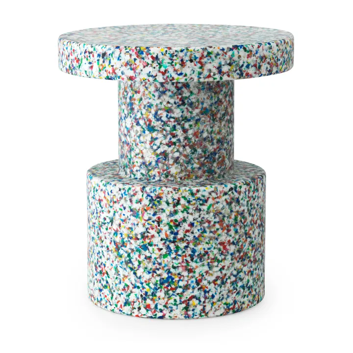 Bit skammel - Hvid/Multi - Normann Copenhagen