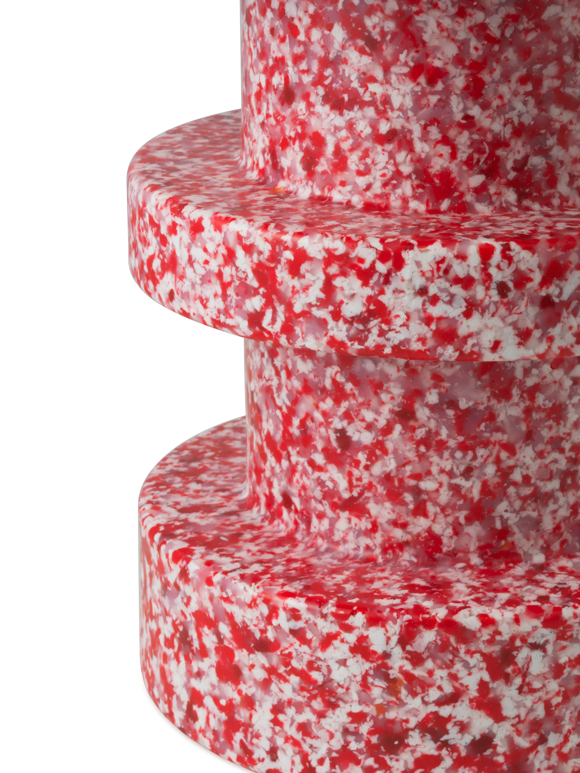 Bit Stack rund skammel, Rød, Ø36x42 cm Normann Copenhagen