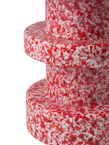 Bit Stack rund skammel - Rød, Ø36x42 cm - Normann Copenhagen
