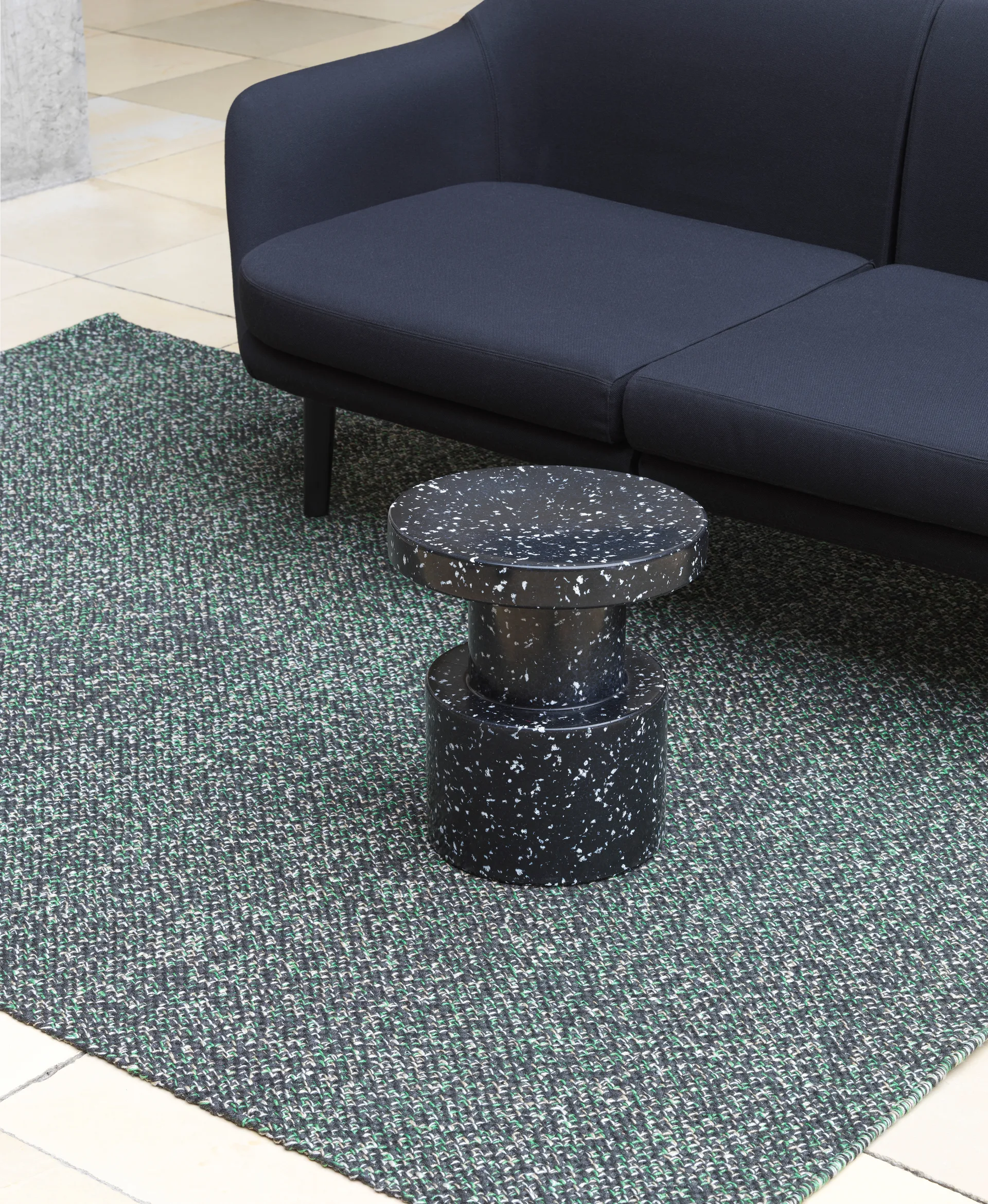 Bit taburet, Sort/Multi Normann Copenhagen