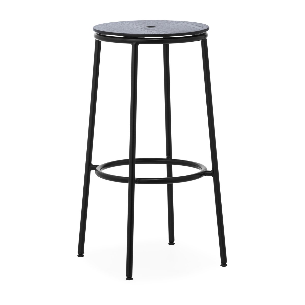 Normann Copenhagen Circa barstol 75 cm Sort eg | Skandinavisk Design | Barstole | Sort