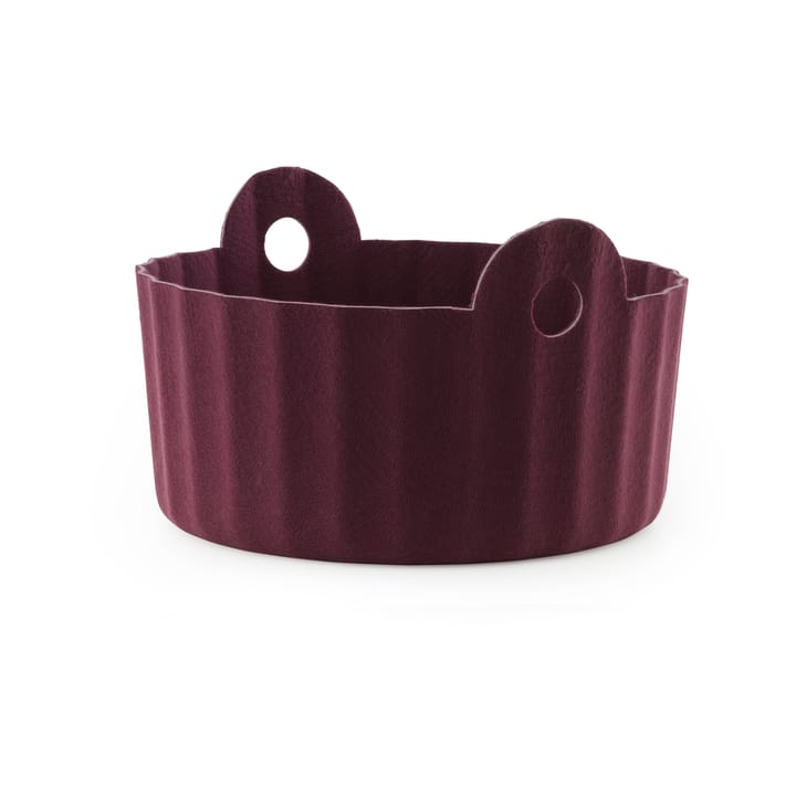 Colu Basket opbevaringskurv Ø44 cm - Burgundy - Normann Copenhagen