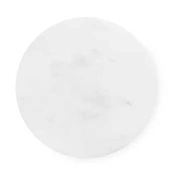 Dit sidebord Ø40 cm - White Carrara-light blue - Normann Copenhagen