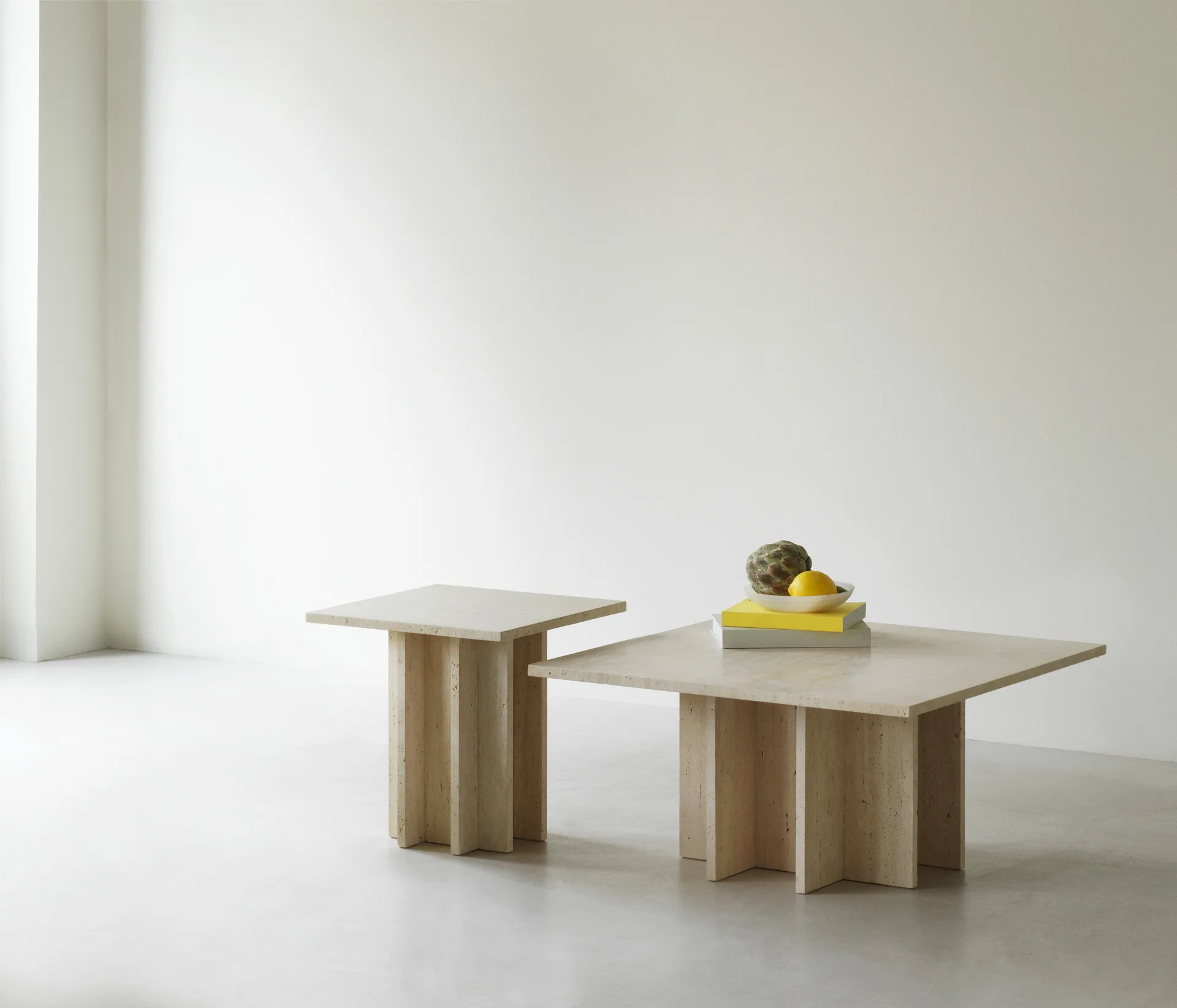 Edge sofabord lille, Travertine Normann Copenhagen