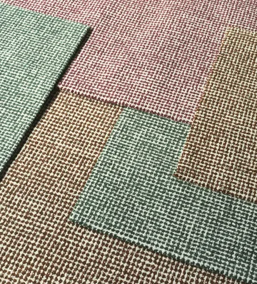 Flick tæppe - 170x240 cm grøn - Normann Copenhagen