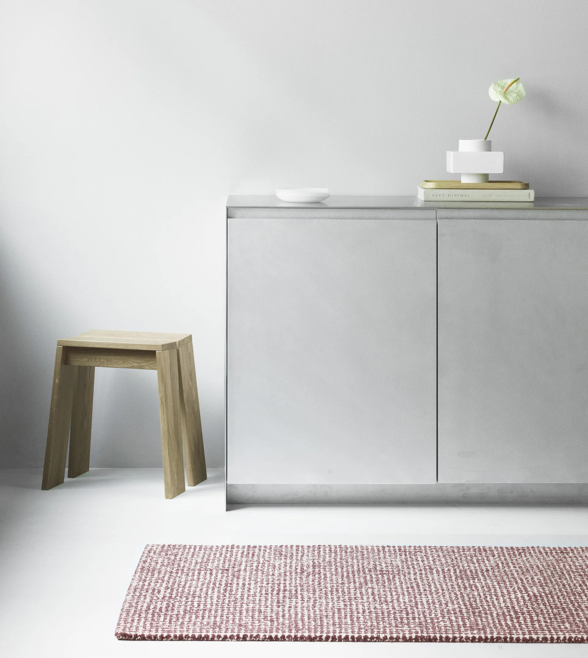 Flick tæppe, 80x200 cm rød Normann Copenhagen