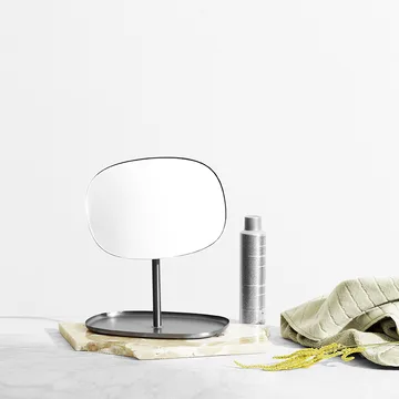 Flip spejl - Mat stål - Normann Copenhagen