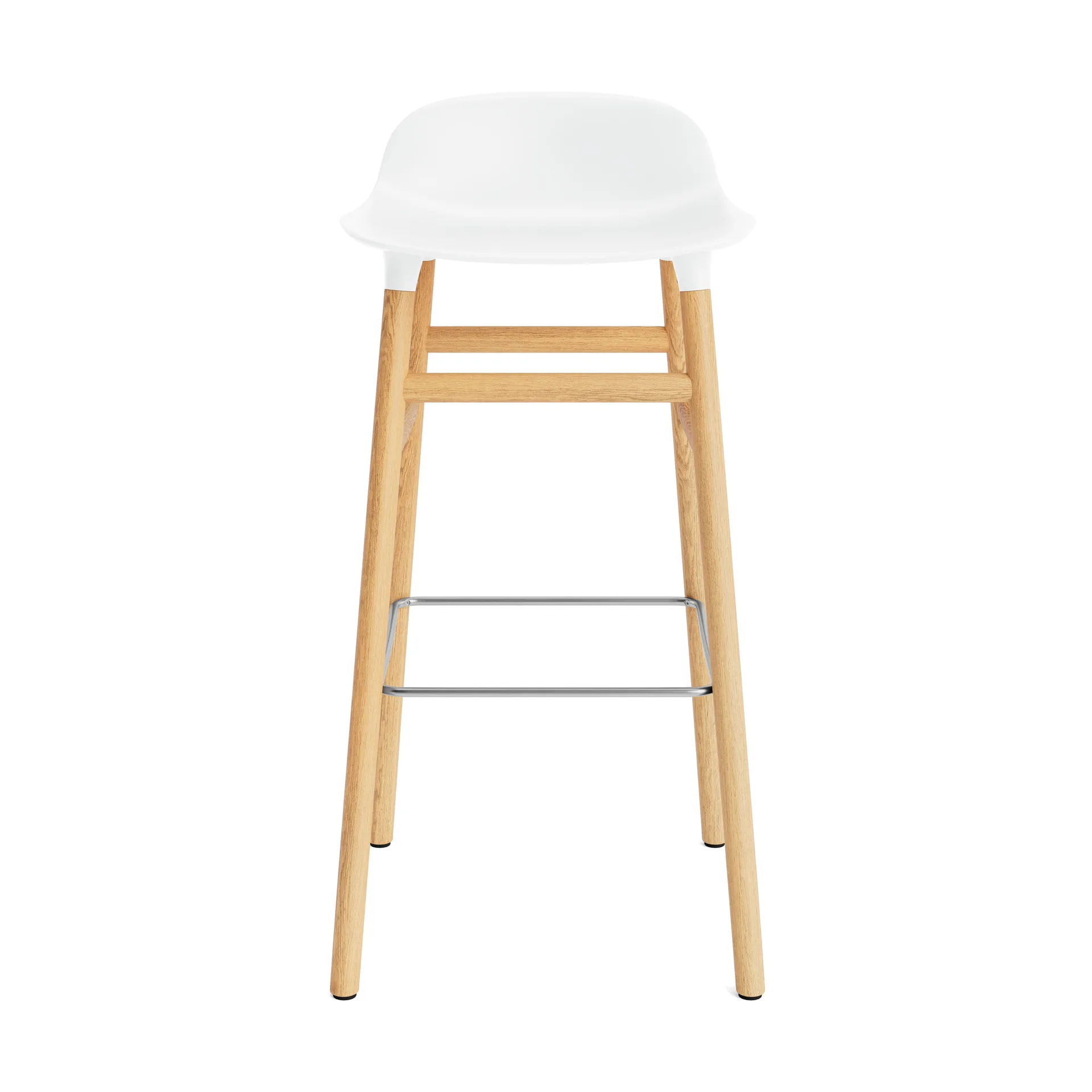 Form barstol egeben 75 cm, hvid Normann Copenhagen