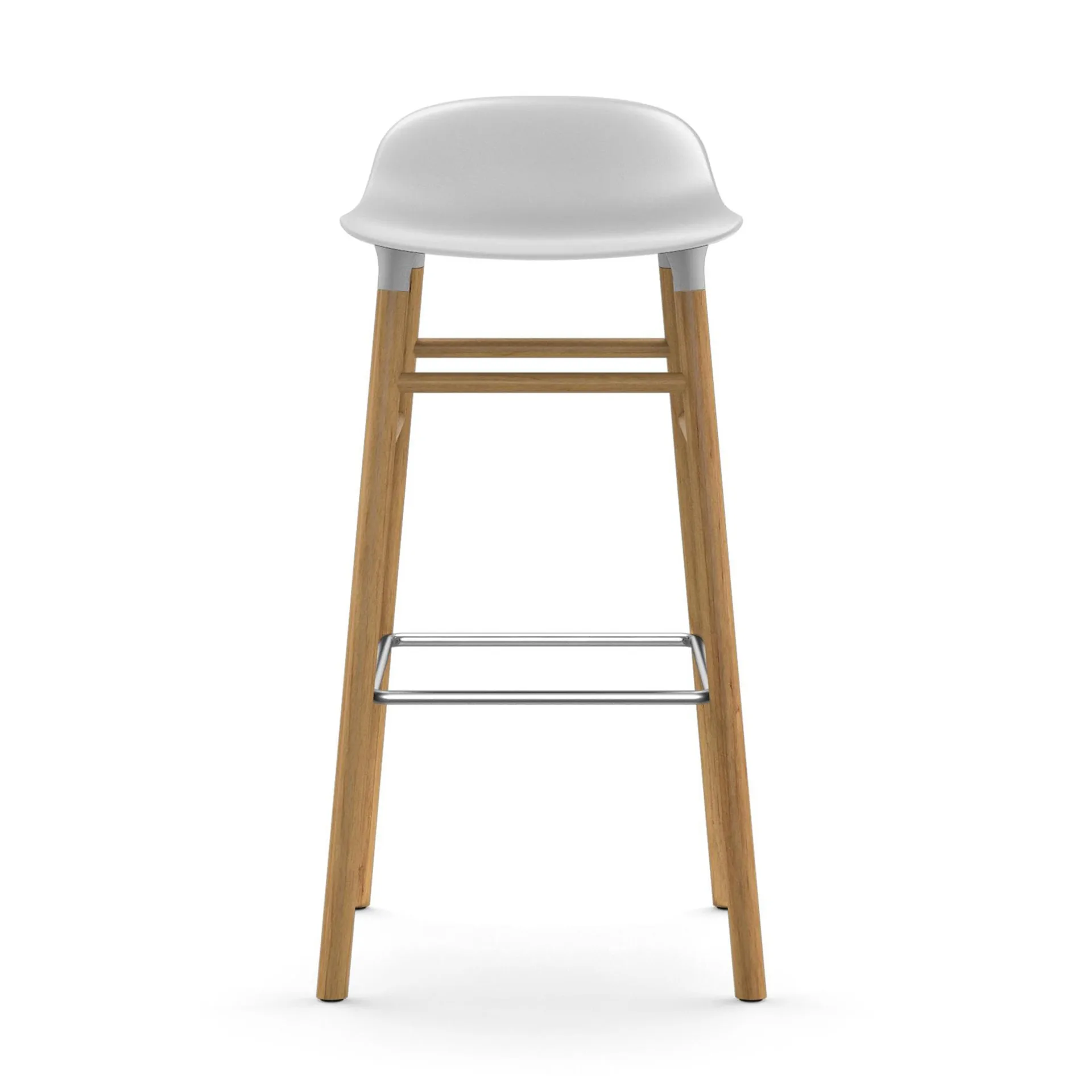 Form barstol egeben 75 cm, hvid Normann Copenhagen