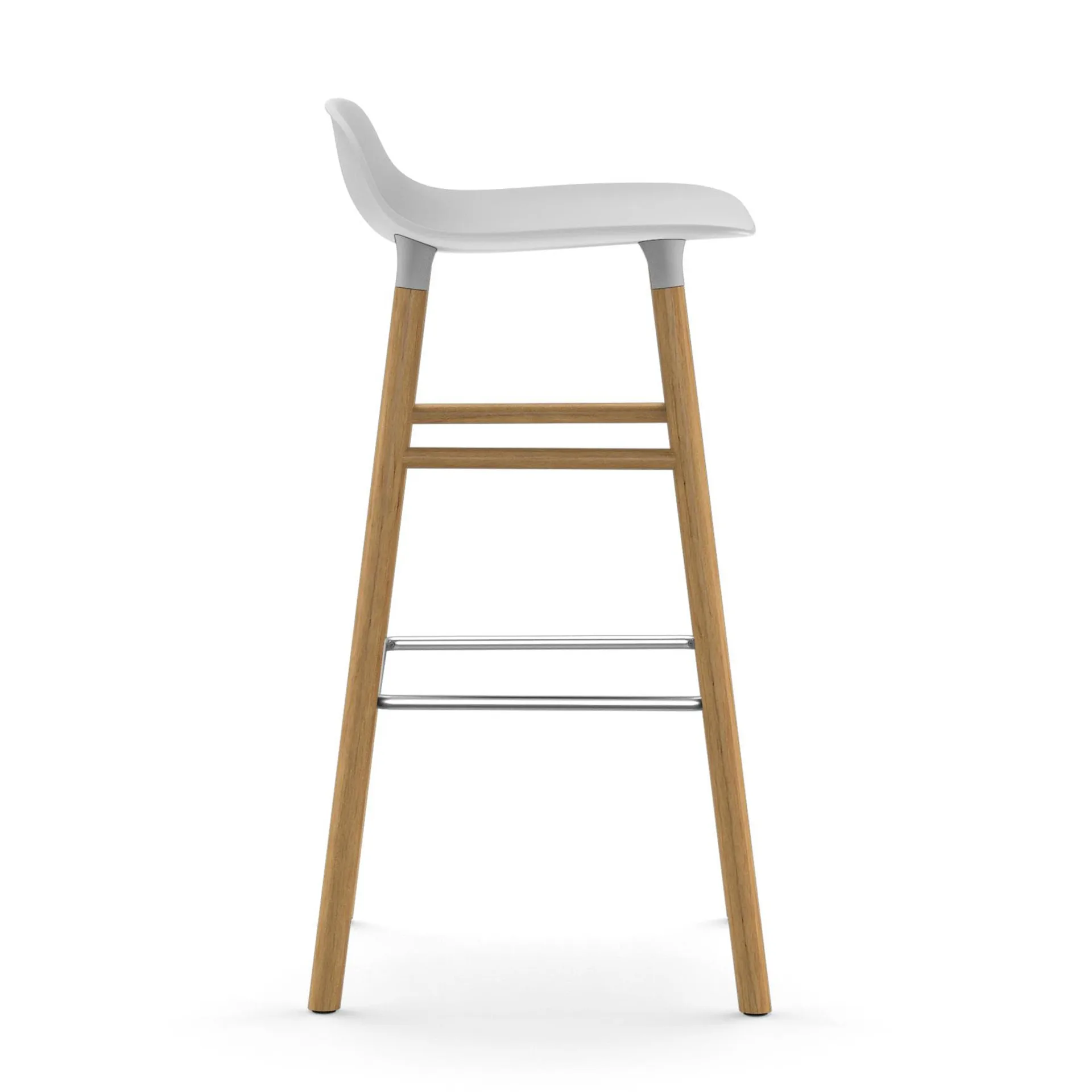 Form barstol egeben 75 cm, hvid Normann Copenhagen
