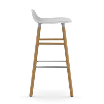 Form barstol egeben 75 cm - hvid - Normann Copenhagen