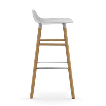 Form barstol egeben 75 cm - hvid - Normann Copenhagen