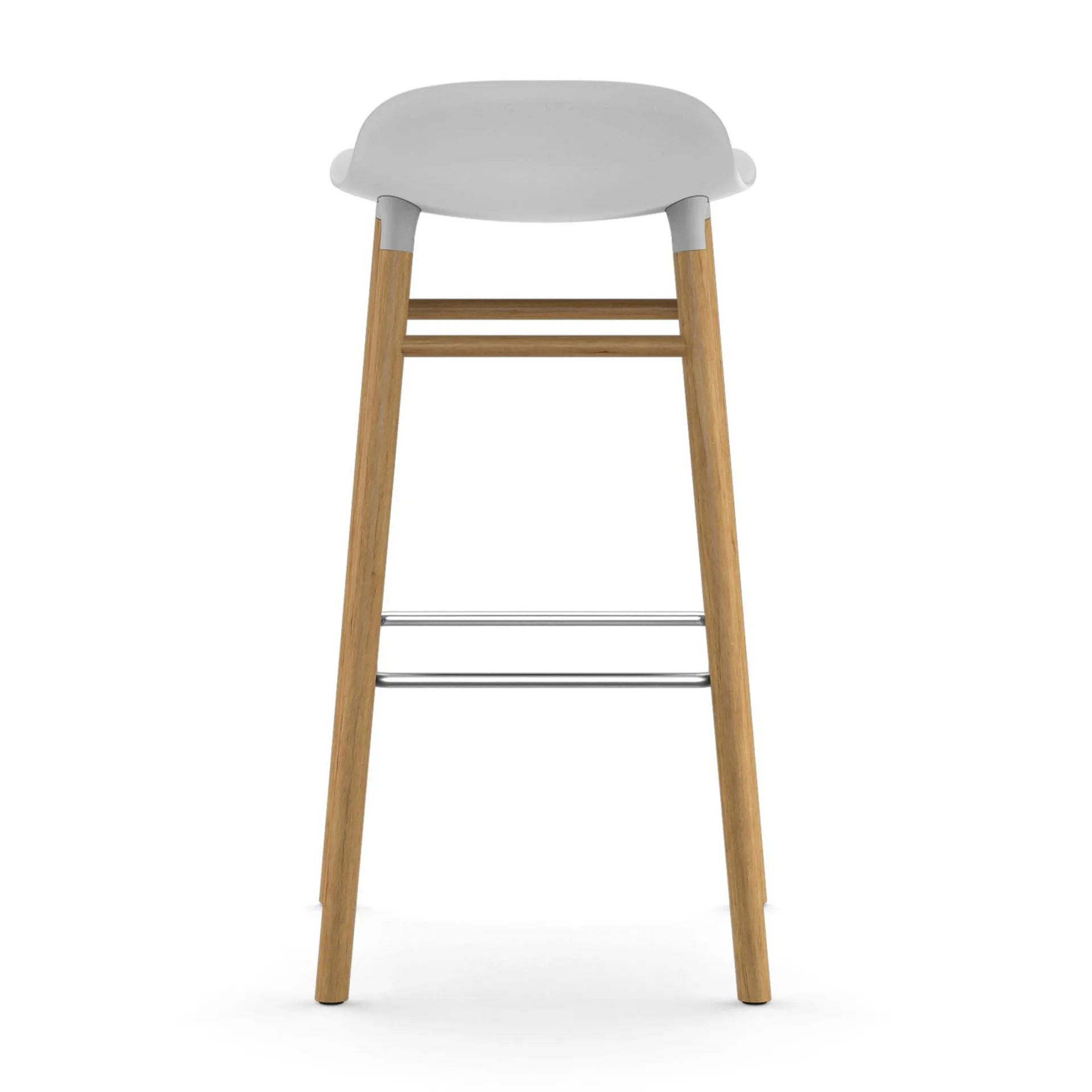 Form barstol egeben 75 cm, hvid Normann Copenhagen