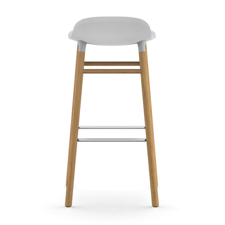 Form barstol egeben 75 cm - hvid - Normann Copenhagen