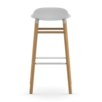 Form barstol egeben 75 cm - hvid - Normann Copenhagen