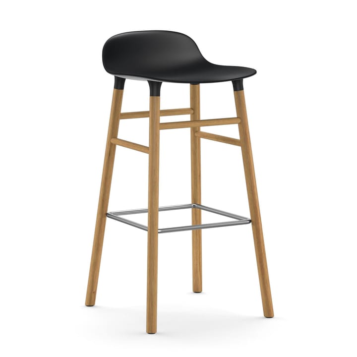 Form barstol egeben 75 cm - sort - Normann Copenhagen