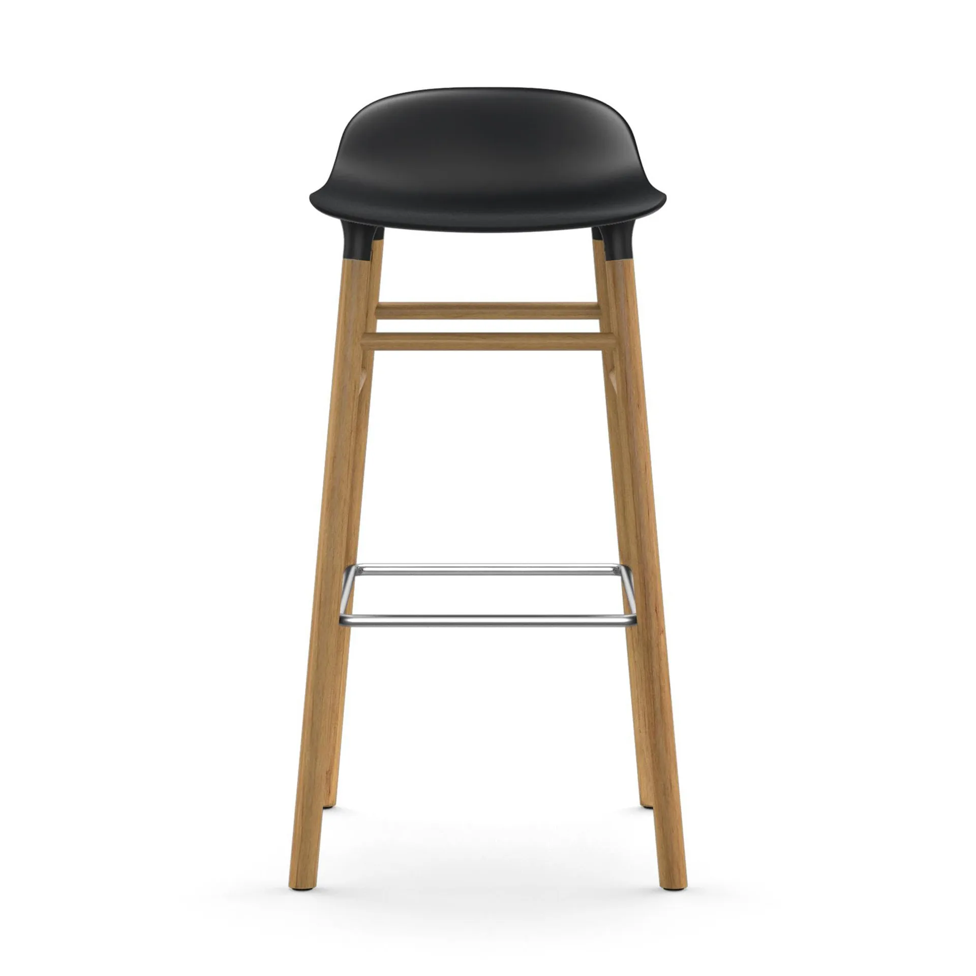 Form barstol egeben 75 cm, sort Normann Copenhagen