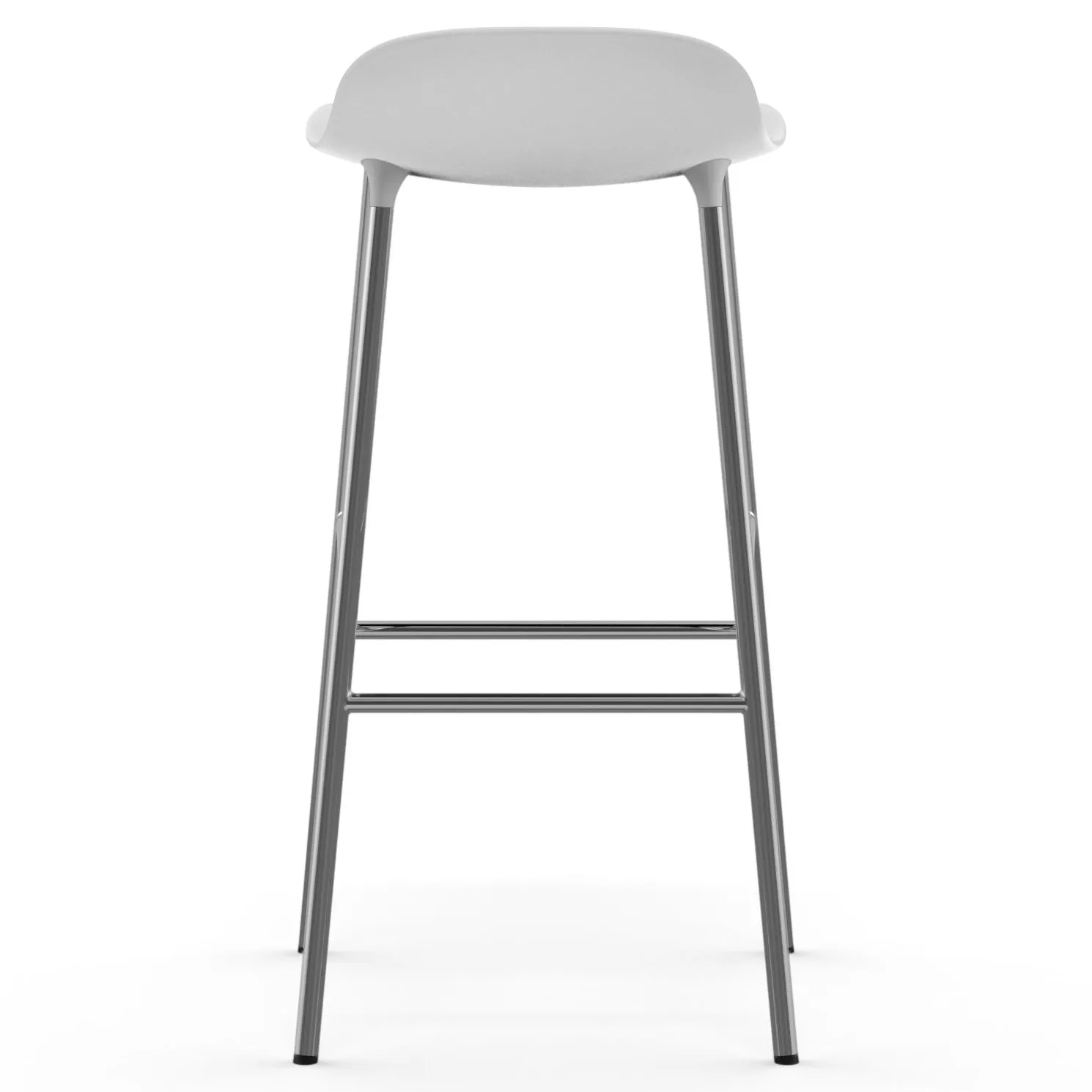 Form barstol m. kromben 75 cm, Hvid Normann Copenhagen