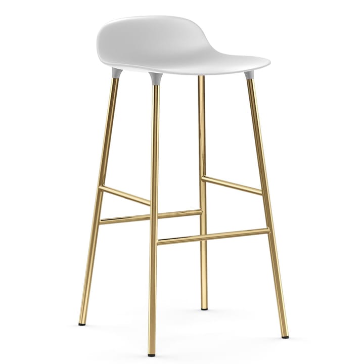 Form barstol messingben 75 cm - Hvid - Normann Copenhagen