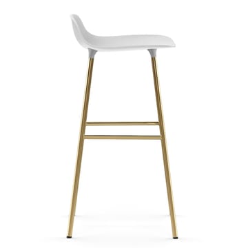 Form barstol messingben 75 cm - Hvid - Normann Copenhagen