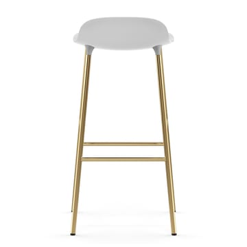 Form barstol messingben 75 cm - Hvid - Normann Copenhagen