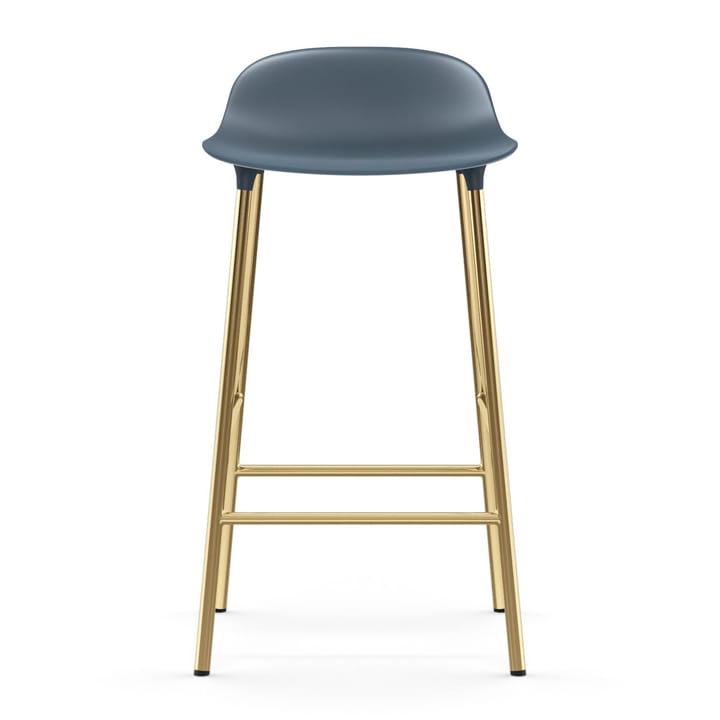 Form barstol messingben, Blå Normann Copenhagen