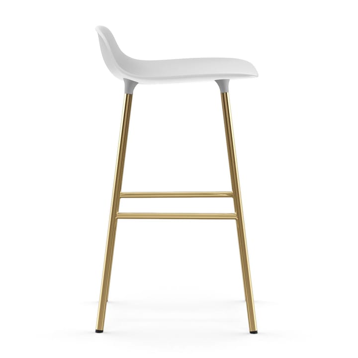 Form barstol messingben - Hvid - Normann Copenhagen