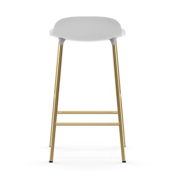 Form barstol messingben - Hvid - Normann Copenhagen