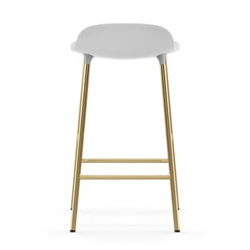 Form barstol messingben - Hvid - Normann Copenhagen